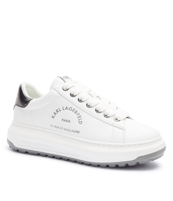 ΠΑΠΟΥΤΣΙΑ SNEAKERS KARL LAGERFELD - 01S WHITE LEATHER/SILVER
